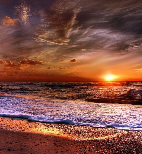beach-sunset-cloudy-462034